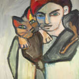 SUSANNE HILLON 'DAMENPORTRAIT MIT KATZE' - Foto 1