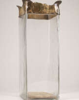 LOTHAR KLUTE SCHIRMSTÄNDER AUS GLAS UND BRONZE