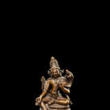 Figur des Avalokiteshvara aus Kupfer - photo 1