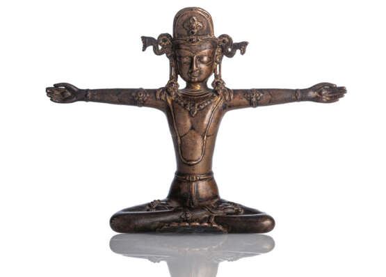 Exzellente und extrem seltene Bronze des Indra in Gefangenschaft - Foto 4