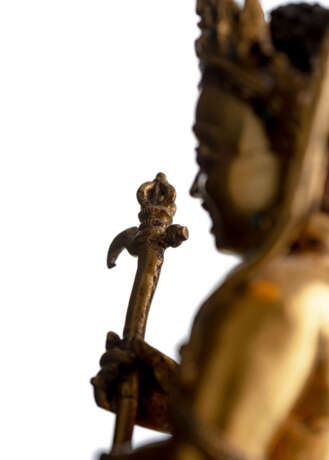 Bedeutende feuervergoldete Bronze des Takkiraja - photo 3