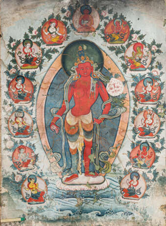 Seltenes Thangka der roten Tara - Foto 1