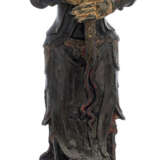 Bronze eines Daoisten mit polychromer Lackfassung - Foto 1