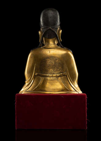 Seltene und große feuervergoldete Bronze des Königs der Medizin 'Yaowang' - photo 2