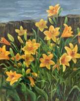 Canvas on the subframe, Oil on canvas, Realism, Flower still life, Russia, 2022 Canvas on the subframe, Oil on canvas, Realism, Flower still life, Russia, 2022