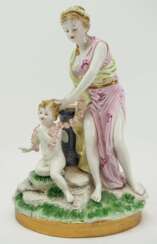Meissen Porzellanfigur mit Putto, 19. Jh.