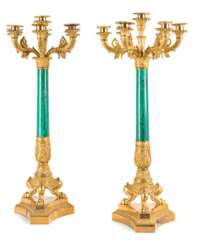 Pair of fine Empire candelabra Signed THOMIRE A PARIS, France, around 1830