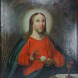 Jesus Christus segnet Brot und Wein, 19. Jh. - Foto 1