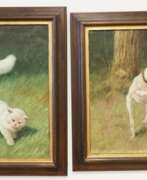Arthur Heyer. Arthur Heyer (1872-1931), zwei Katzenporträts - Katzenleben.