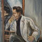 Ulmer Maler, Nachdenklicher Mann vor dem Spiegel, 1989. - Foto 3