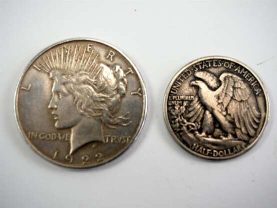 USA Liberty Dollar, Silbermünze - 2 Exemplare. - photo 1