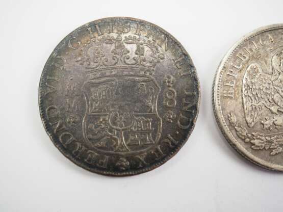 Mexiko: 1 Perso 1870 SILBER und 8 Reales (Ferdinand VI) 1756. - фото 4