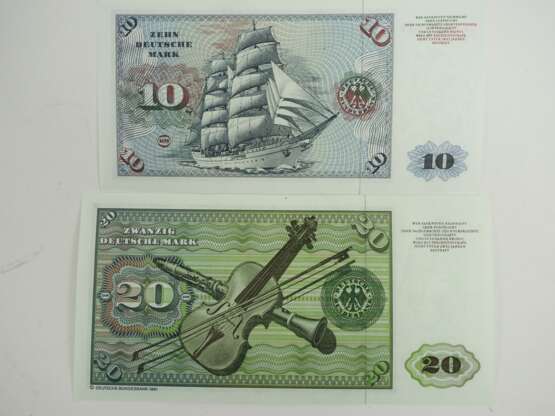 BRD Deutsche Mark: 10 DM u. 20 DM. - Foto 2