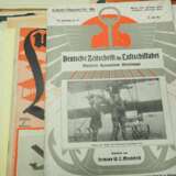 Sammlung Luftschifffahrt und Zeppelin, u.a. Zeitschriften Flugsport 1919. - Foto 3