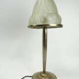 Jugendstil-Tischlampe mit Glasschirm. - Foto 1