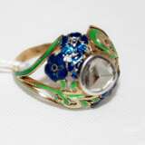 “Ring with diamond and enamel” - photo 1