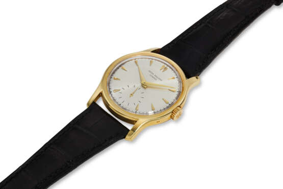 PATEK PHILIPPE, REF. 2450, CALATRAVA, A VERY FINE 18K YELLOW GOLD WRISTWATCH WITH SUBSIDIARY SECONDS - Foto 4