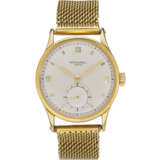 PATEK PHILIPPE, REF. 570, CALATRAVA, A FINE 18K YELLOW GOLD WRISTWATCH WITH SUBSIDIARY SECONDS ON GAY FRERES BRACELET - Foto 2
