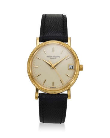 PATEK PHILIPPE, REF. 3802/200, CALATRAVA, A FINE 18K YELLOW GOLD WRISTWATCH WITH DATE - photo 1