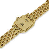 CARTIER, REF. 883968, PANTHÈRE, A FINE 18K YELLOW GOLD CUSHION-SHAPED QUARTZ WRISTWATCH WITH DATE - фото 5