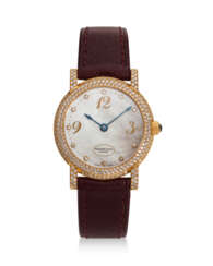 PARMIGIANI FLEURIER, REF. C04345, A FINE 18K ROSE GOLD AND DIAMOND-SET WRISTWATCH WITH WHITE MOTHER OF PEARL DIAL