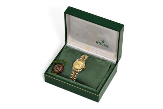 ROLEX, REF. 69173, DATEJUST, A FINE STEEL AND 18K YELLOW GOLD WRISTWATCH WITH DATE AND DIAMOND-SET DIAL - photo 4