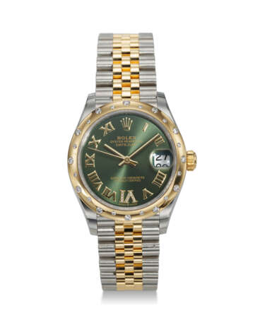 ROLEX, REF. 27834, DATEJUST, A FINE STEEL AND 18K YELLOW GOLD WRISTWATCH WITH DATE AND DIAMOND-SET BEZEL - photo 1