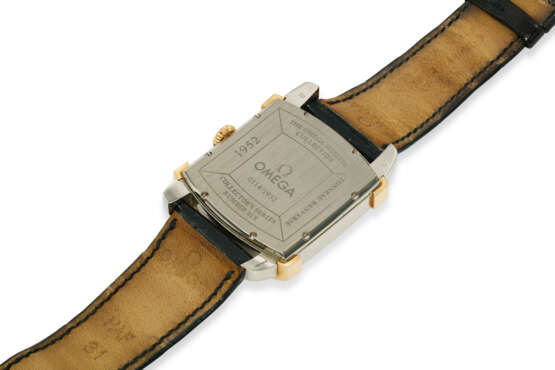 OMEGA, REF. 5705.30.01, MUSEUM COLLECTION N° 6, “TONNEAU REVERSE”, A FINE 18K WHITE AND RED GOLD WRISTWATCH WITH SUBSIDIARY SECONDS, NUMBER 114 IN A LIMITED EDITION OF 1952 EXAMPLES - фото 3