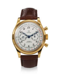 OMEGA, REF. 516.53.39.50.09.001, MUSEUM COLLECTION N° 10, “THE MD’S WATCH”, A FINE 18K YELLOW GOLD CHRONOGRAPH WRISTWATCH, NUMBER 934 IN A LIMITED EDITION OF 1938 EXAMPLES