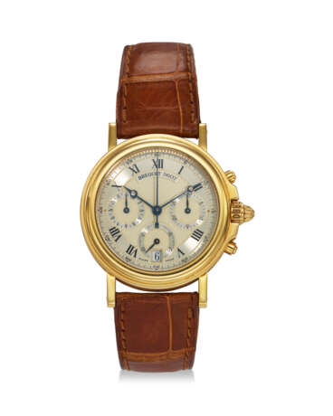 BREGUET, MARINE, A FINE 18K YELLOW GOLD CHRONOGRAPH WRISTWATCH WITH DATE - photo 1