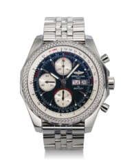 BREITLING, REF. A13362, BENTLEY MOTORS GT, A FINE STEEL SPECIAL EDITION CHRONOGRAPH WRISTWATCH WITH DAY AND DATE