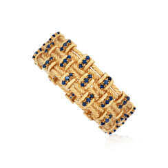 TIFFANY & CO. SAPPHIRE AND GOLD BRACELET