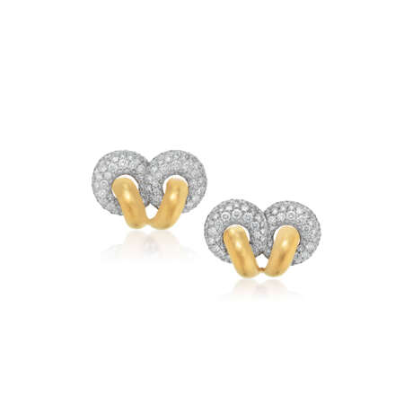 NO RESERVE | BELPERRON DIAMOND AND GOLD EARRINGS - Foto 1