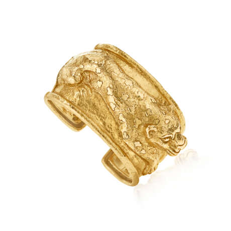 DAVID WEBB GOLD LEOPARD CUFF BRACELET - Foto 1