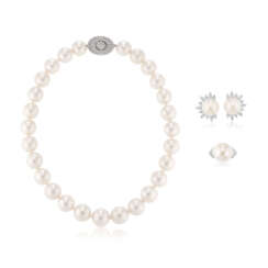 NO RESERVE | SUITE OF CULTURED PEARL AND DIAMOND JEWELRY