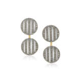 NO RESERVE | CARTIER ART DECO MOTHER-OF-PEARL AND DIAMOND CUFFLINKS - Foto 1