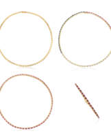 POIRAY GROUP OF RUBY, DIAMOND AND SAPPHIRE JEWELRY