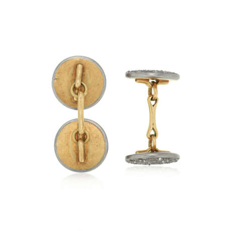 NO RESERVE | CARTIER ART DECO MOTHER-OF-PEARL AND DIAMOND CUFFLINKS - photo 3