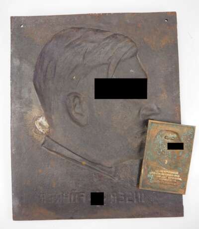 Lot von 2 Adolf Hitler Plaketten. - photo 2