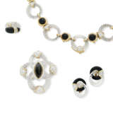 BOUCHERON PARURE TRANSFORMABLE CRISTAL DE ROCHE, ONYX ET DIAMANTS - Foto 1