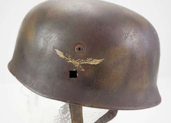 Luftwaffe : Fallschirmspringer Helm mit Tarnbemalung. - фото 2