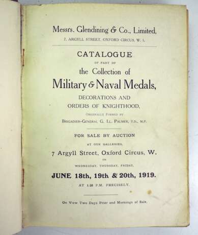 Catalouge of part of Military and Naval Medals, Decoration and orders of Knighthood. - Foto 2