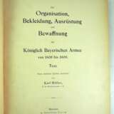 C. Müller und L. Braun, die Organisation, Bekleidung, Ausrüstung und Bewaffnung der königlich bayerischen Armee von 1806 bis 1906 nach amtlichen Quellen bearbeitet. 2 Bände. - photo 2