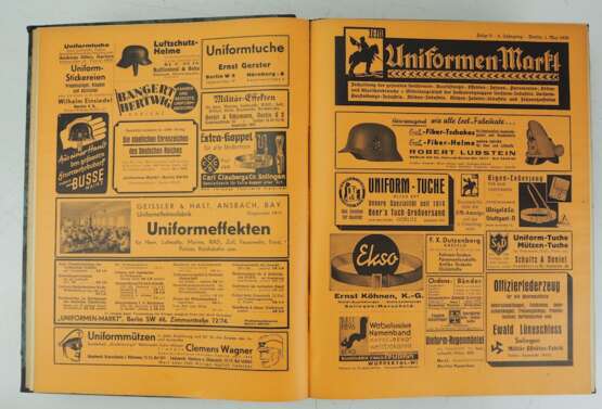 Uniformen-Markt/ Deutsche Uniformen-Zeitung. 4 Bände von 1936 - 1939. - фото 2