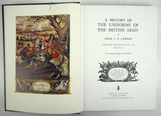 C.C.P. Lawson : A history of the uniforms of the British Army from the beginnings to 1760. Volume 1-5. - Foto 2