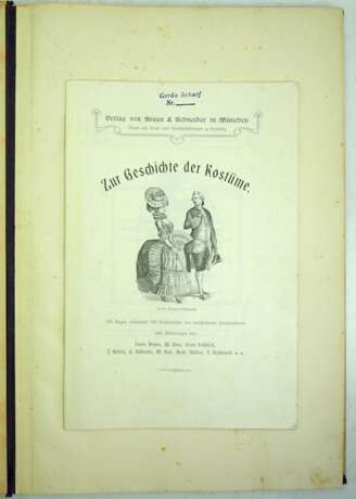 Zur Geschichte der Kostüme. Teil 1 + 2. - photo 2