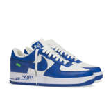 LOUIS VUITTON NIKE AIR FORCE 1 LOW BLUE SNEAKER BY VIRGIL ABLOH - фото 2