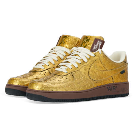 LOUIS VUITTON NIKE AIR FORCE 1 LOW GOLD SNEAKER BY VIRGIL ABLOH - photo 1