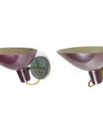 Vittoriano Viganò. Lot of two of wall lamps with reflector model "2"