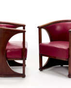 Jacob & Josef Kohn. A pair of tub armchairs of the series "428"